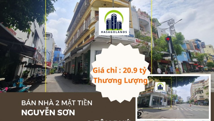 BÁN GẤP nhà 2 Mặt tiền Nguyễn Sơn 102m2, 3 Lầu+ST - DÒNG TIỀN 55TR/TH